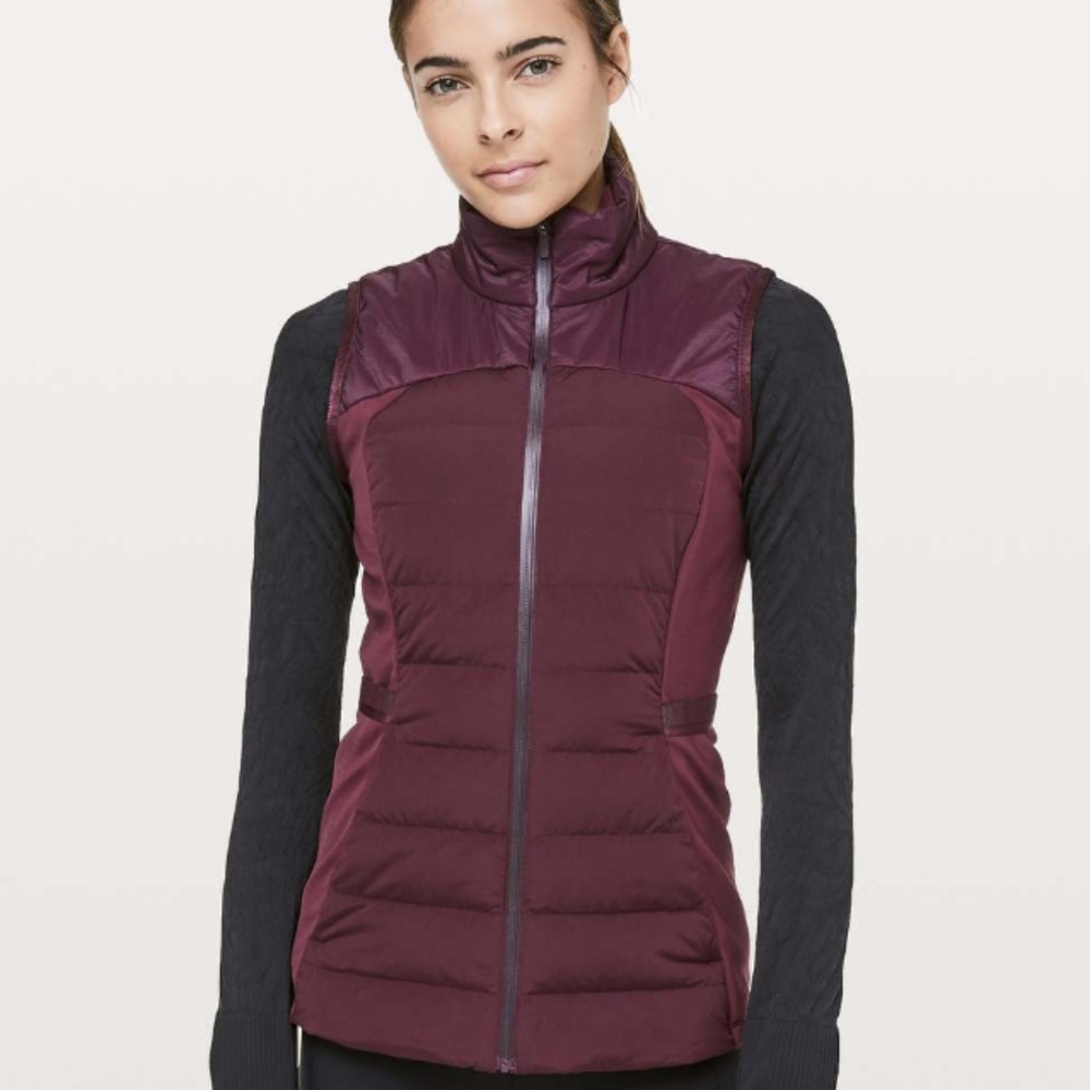Lululemon Down For It All Vest Dark Adobe